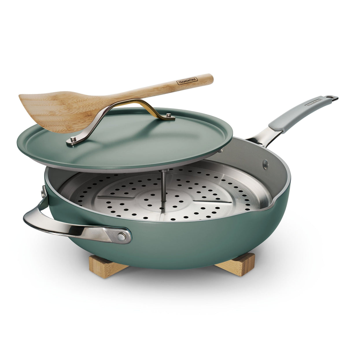 5 Qt All-in-One Plus Pan with trivet - Sea Salt V5V2 - product image 1