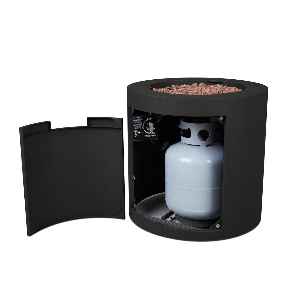 Steel Propane Fire Pit Hidden Tank in Black, 24-in Z2W6 - product image 7