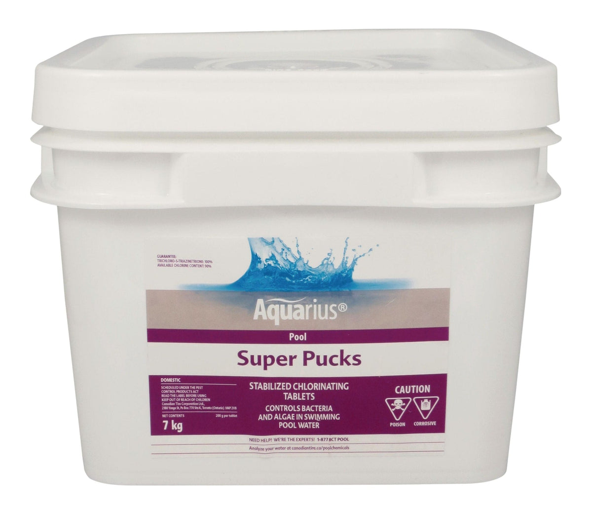 Super Pucks - Stabilized Pool Chlorine Pucks, 7-kg U7M6 - product image 1