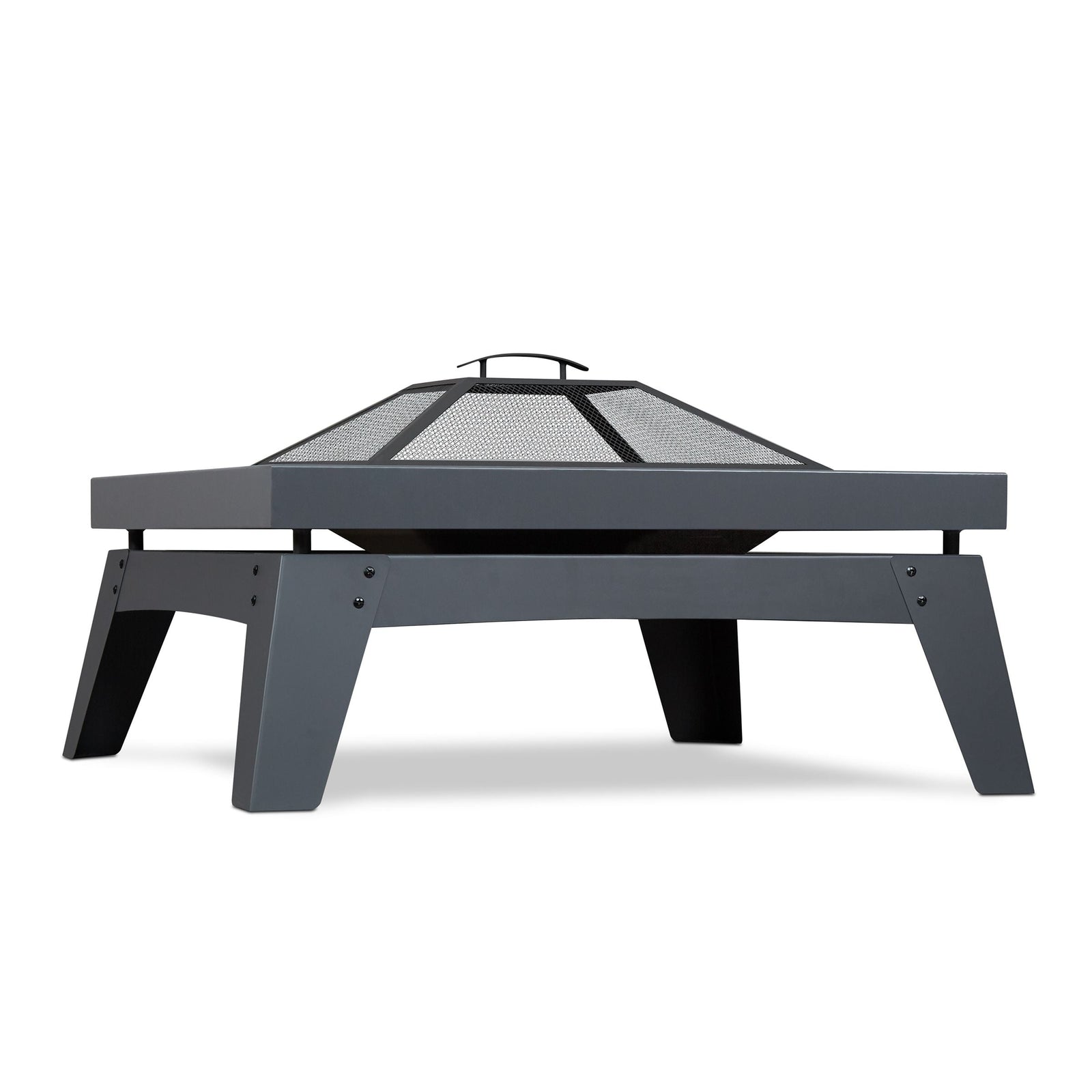 Square Steel Wood Burning Fire Pit in Gray, 37-in R0F2 - product image 1
