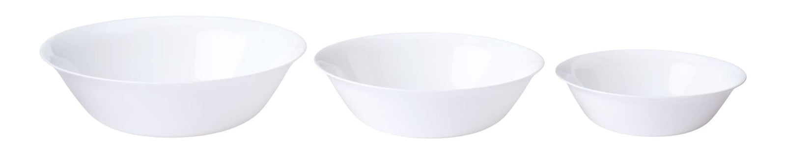 Athena Opal Glass Serving Bowl Set, White, 3-pk I2V1 - product image 1