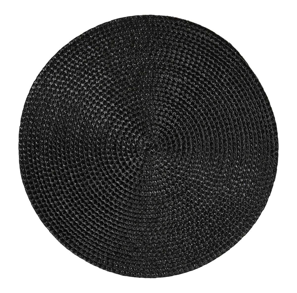 Braided Round Placemats, Black, 15-in Diameter, 4-pk L3A4 - product image 2