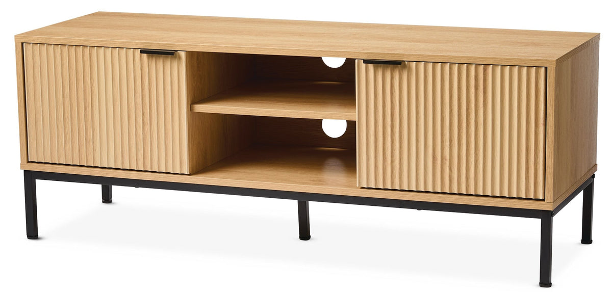 Byward Scallop TV Stand, Oak F3S7 - product image 1