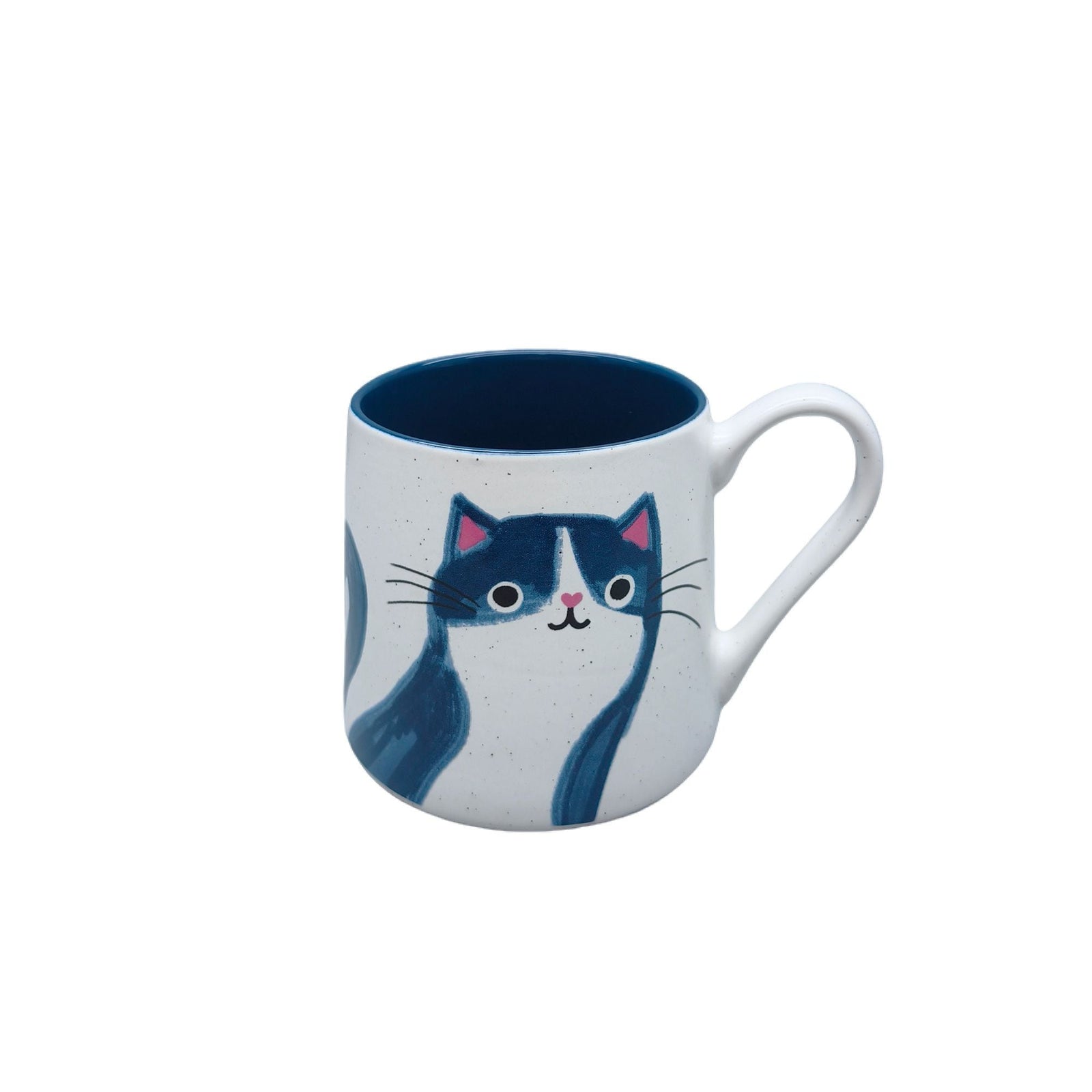 Durable Stoneware Cat Mug, Blue, 18-oz A8X9 - product image 1