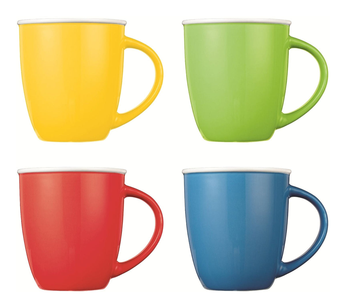 Easton Ceramic Mug Set, 13.5-oz, Assorted Colours, 4-pc, Dishwasher and Microwave Safe U5V9 - product image 1