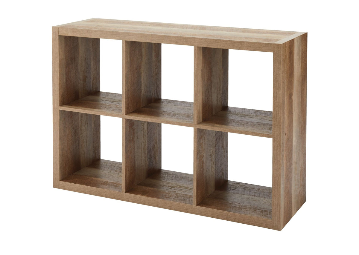 Fraser 6-Cube Storage Organizer, Bookcase/Bookshelf, Light Oak Finish C1U0 - product image 1