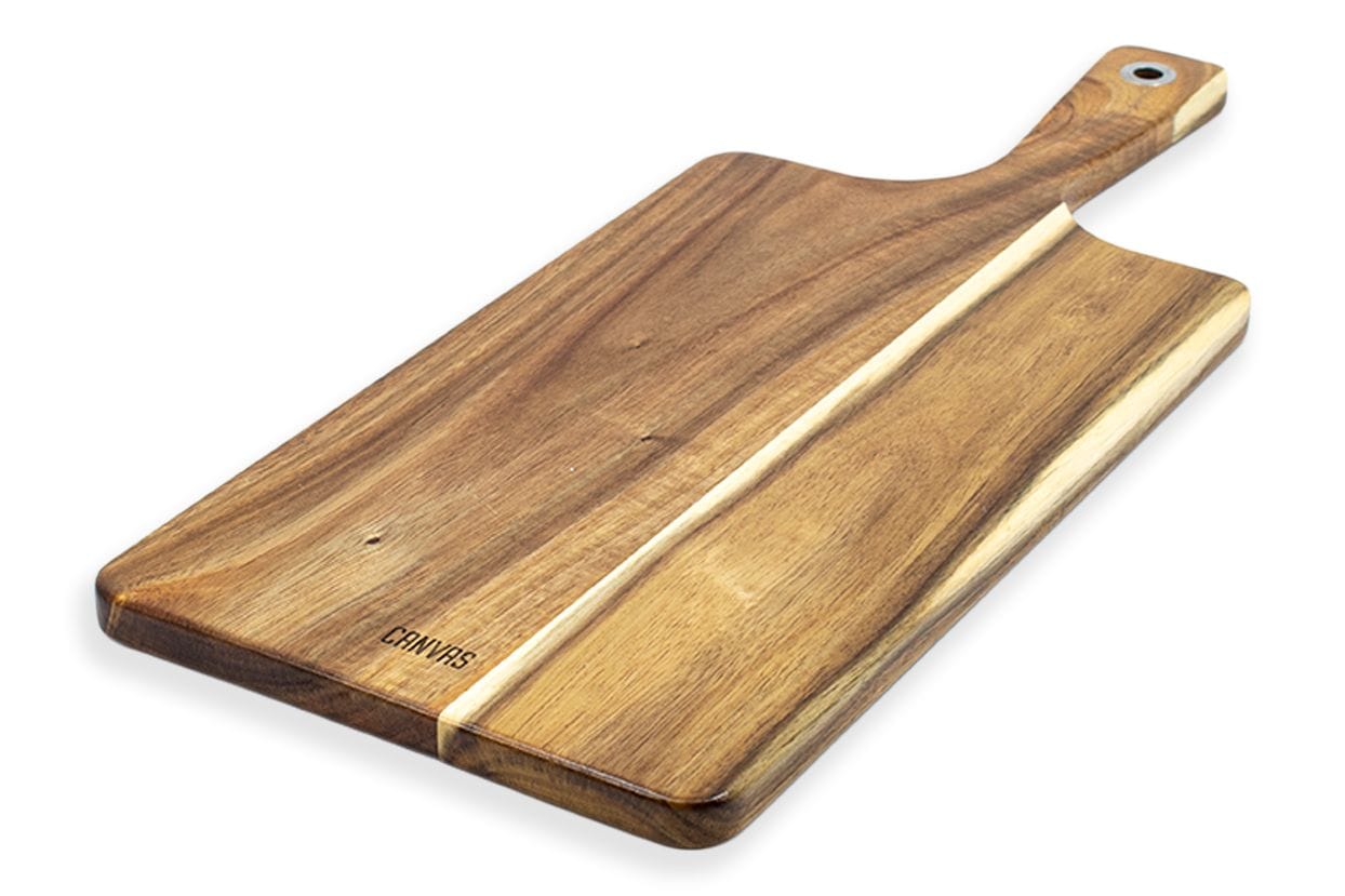 Long Acacia Wood Serving Paddle with Handle, 17.5-in E2I4 - product image 1