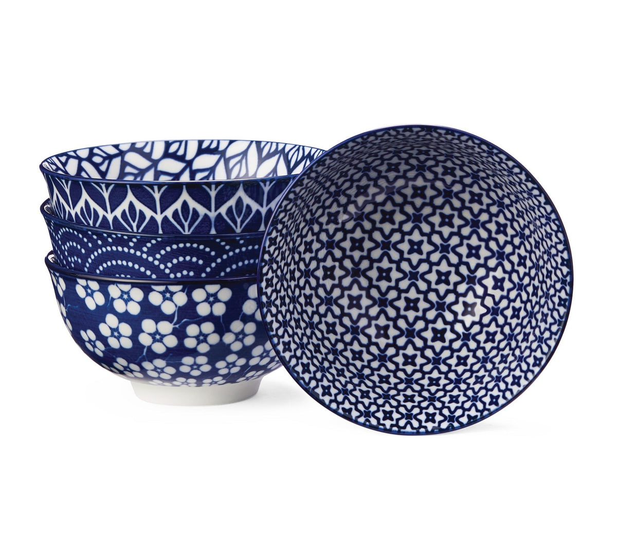 Patterned Porcelain Soup Bowl Set, 4-pk S2K2 - product image 1