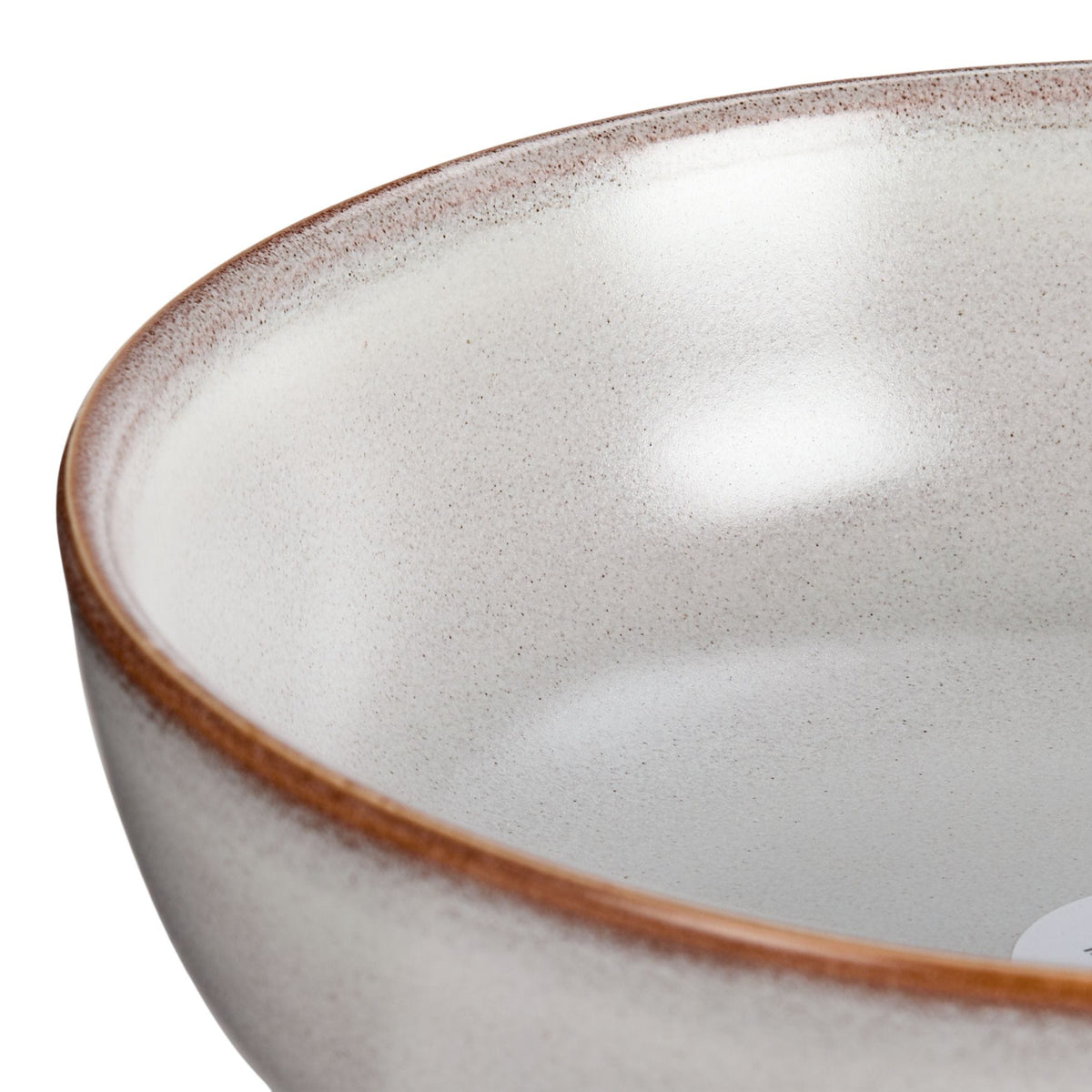Reactive Glaze Dinner Bowl, 1-pc, White with Reactive Glaze M8J1 - product image 3