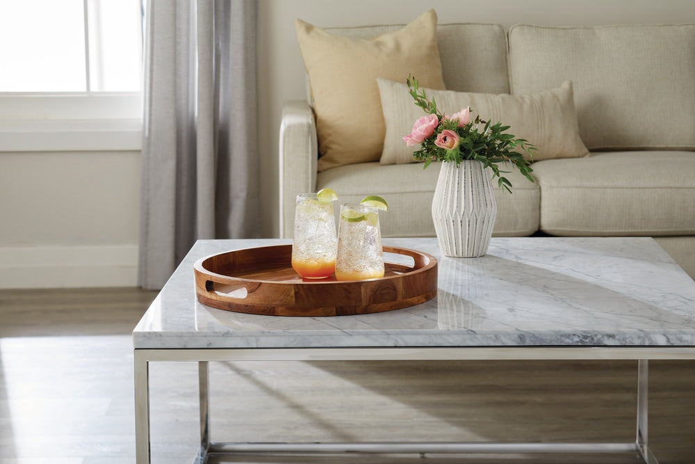 Round Wood Serving Tray with Cut-Out Handles, 16-in A3D3 - product image 4