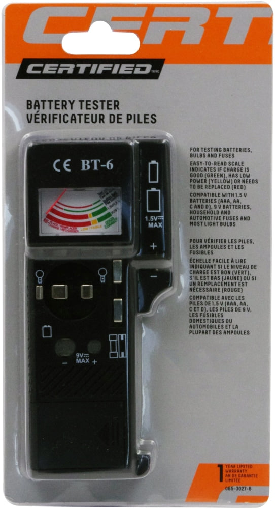 Universal Battery Tester / Checker, AAA, AA, C, D, 9V D1W4 - product image 2