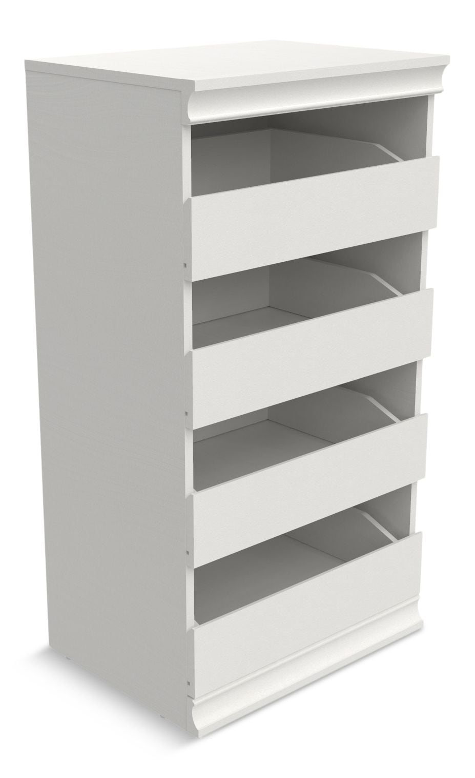 Modular Stackable 4-Drawer Storage Unit, White D7R9 - product image 1
