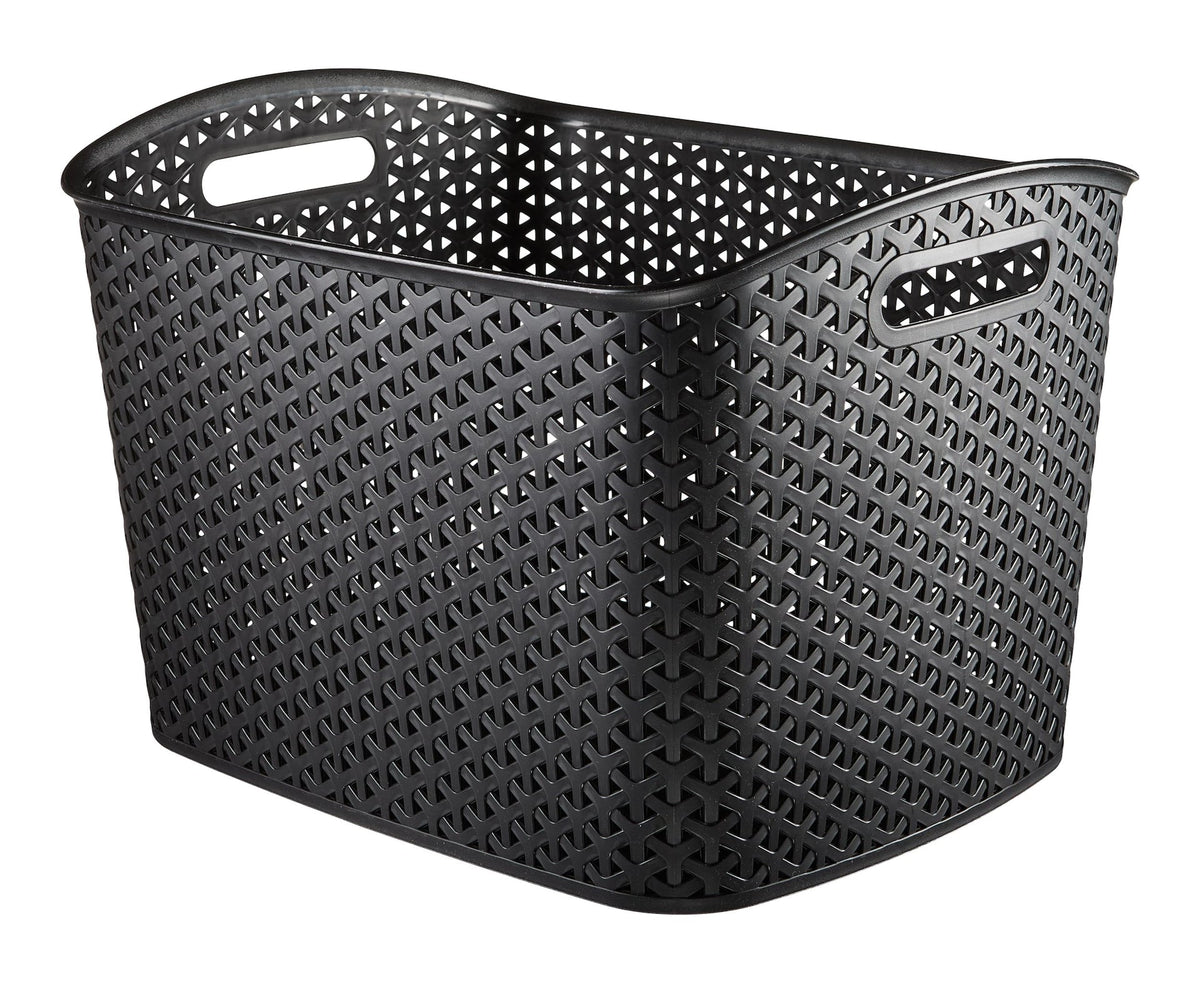 My Style Extra Large Woven Storage Basket, Black J7R2 - product image 1