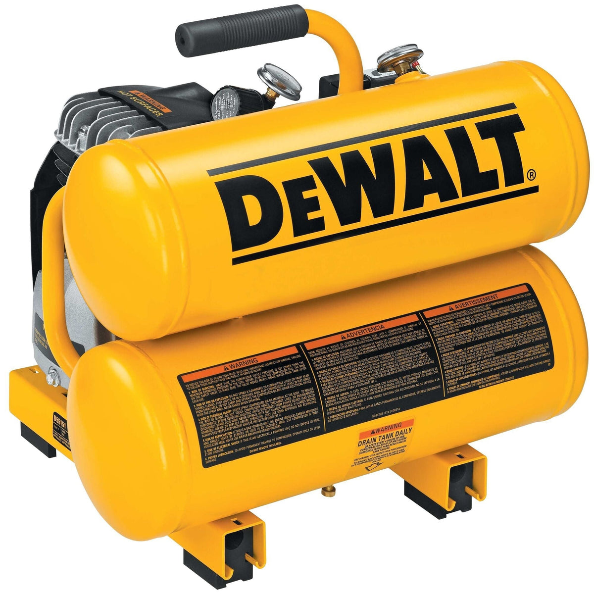 4-Gallon Twin Stack Air Compressor, 125 PSI R8D5 - product image 1