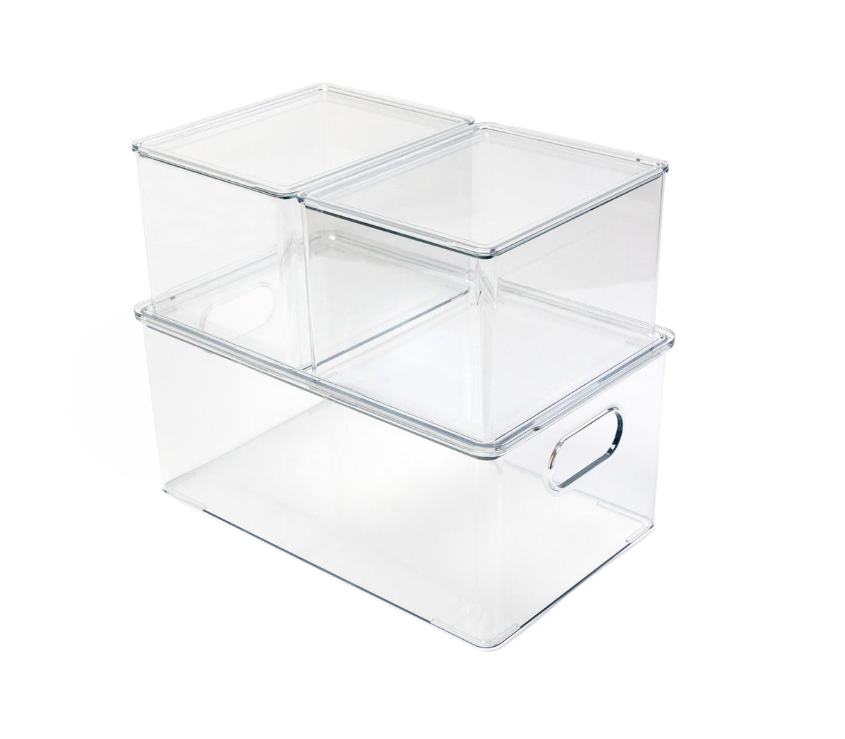 Clear Storage Bin Set, 3-pc E6Y9 - product image 1