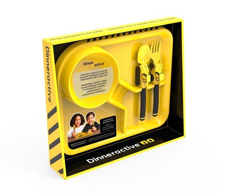 Danawares Construction Theme Plastic Meal Tray Set, 3-pc Z7Z5 - product image 1