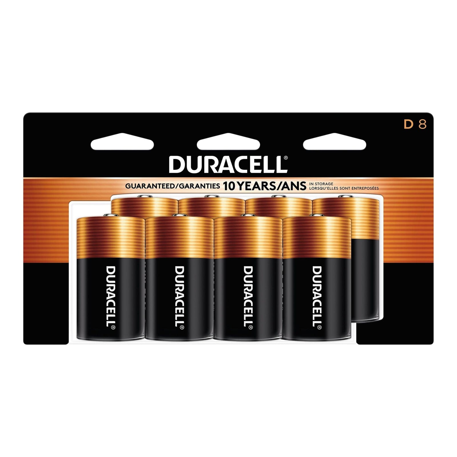 Coppertop D Alkaline Batteries, All Purpose, 8-pk L1B5 - product image 1