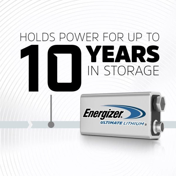 2-pk 9V / 9 Volt Lithium Batteries, EZ Turn Lock, PowerSeal U2H4 - product image 3
