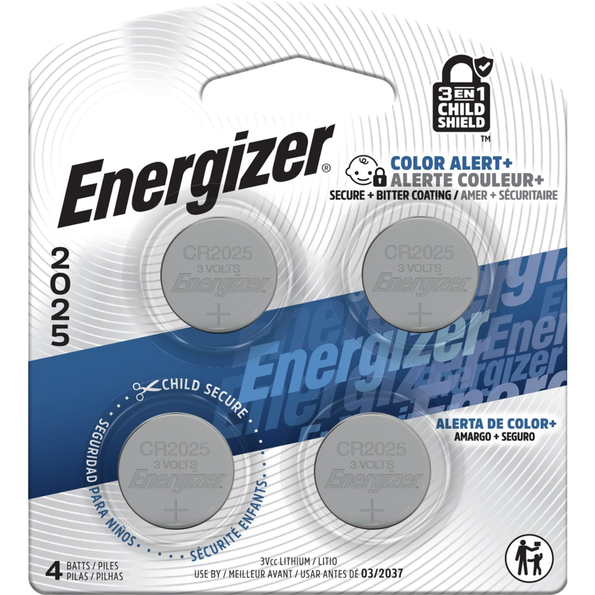 2025 3V Lithium Coin Batteries, Long-Lasting, 4-pk M9H3 - product image 1
