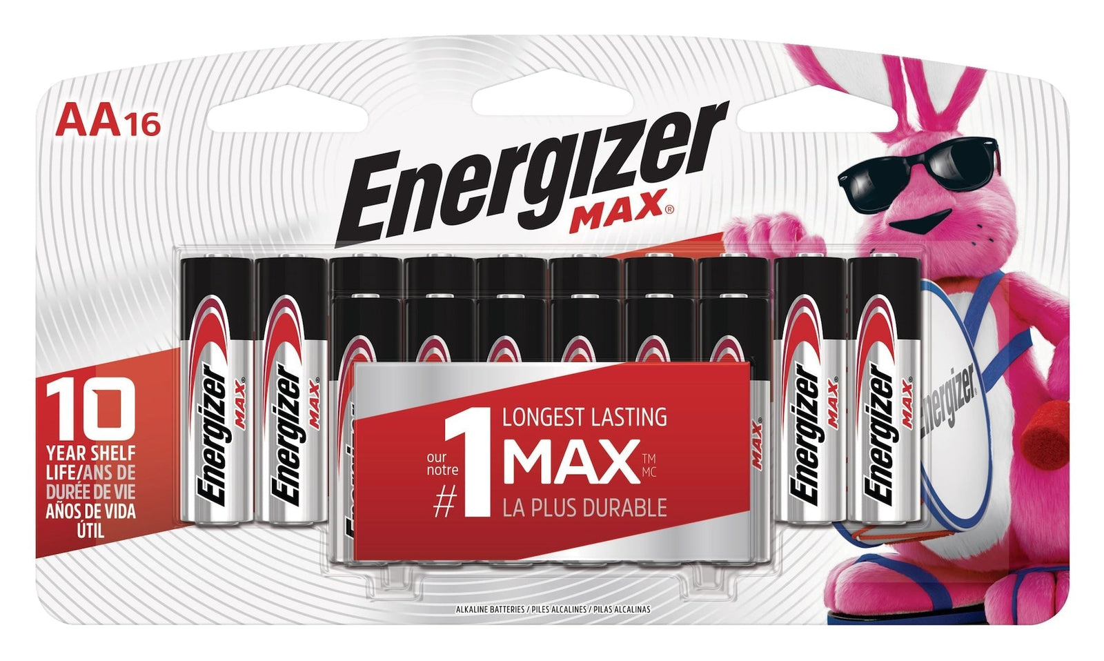 Max 16-pk AA Alkaline Batteries, Long Lasting, All Purpose A8X7 - product image 2