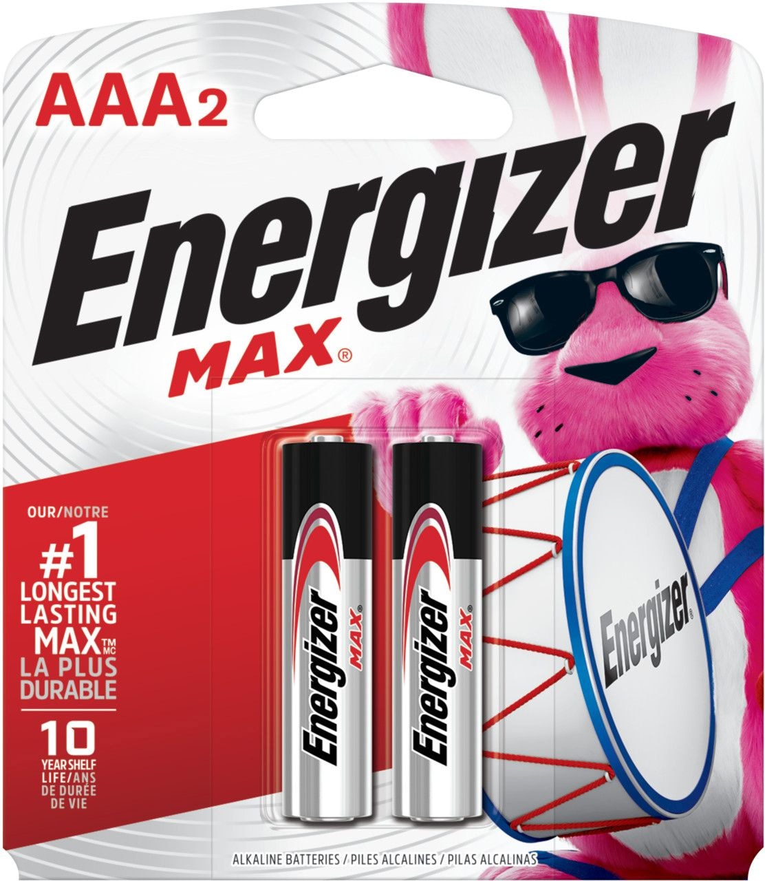 Max 2-pk AAA Alkaline Batteries, Long Lasting, All Purpose M3X0 - product image 1