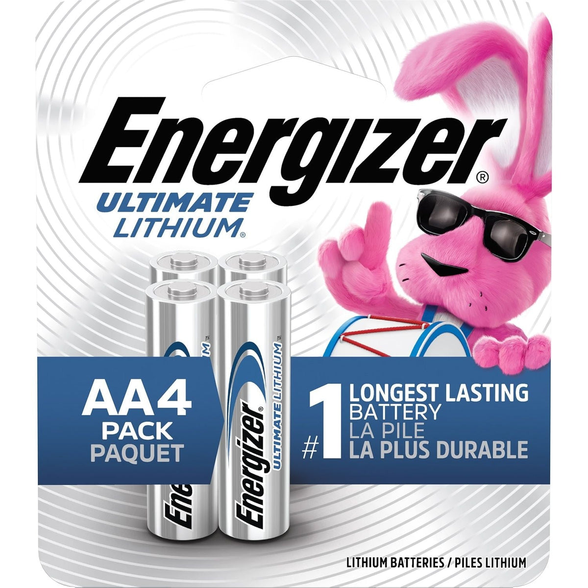 Ultimate Lithium AA Batteries, Long Lasting, All Purpose, 4-pk Q3X8 - product image 1