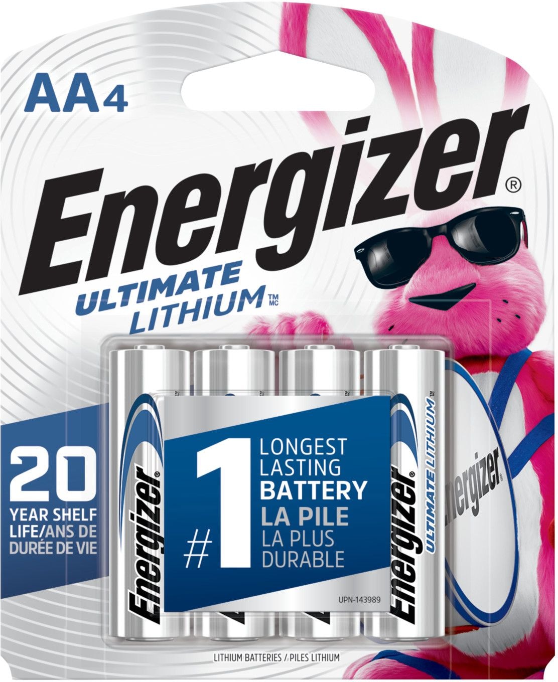Ultimate Lithium AA Batteries, Long Lasting, All Purpose, 4-pk Q3X8 - product image 2