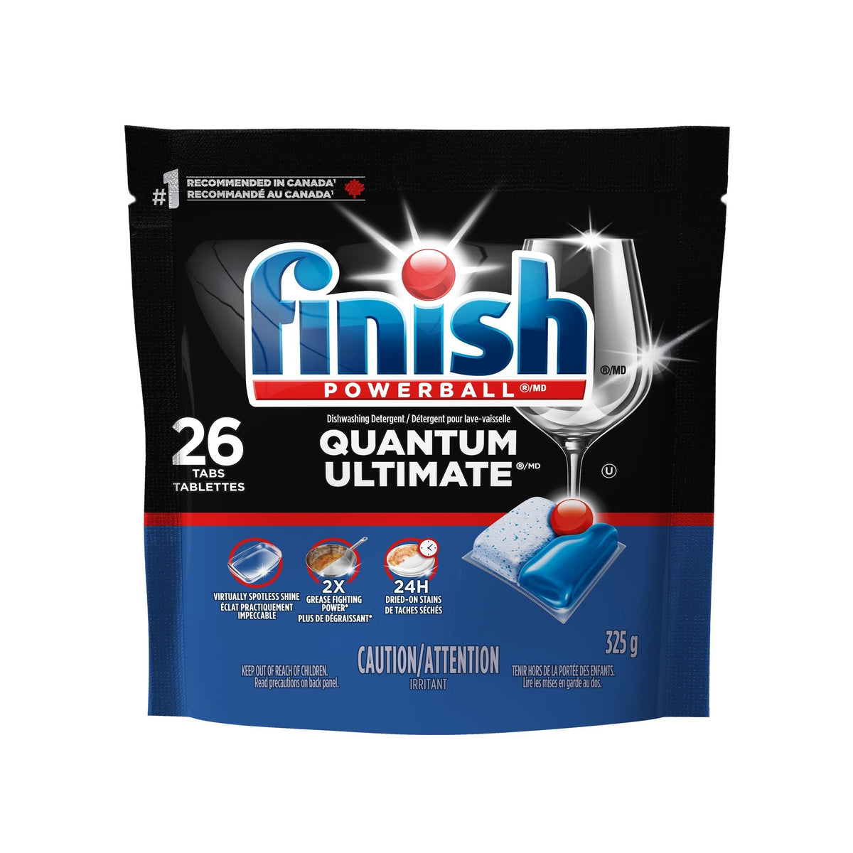 Quantum Ultimate Dishwasher Detergent Tabs, Fresh Scent, 26-pk S9R9 - product image 1