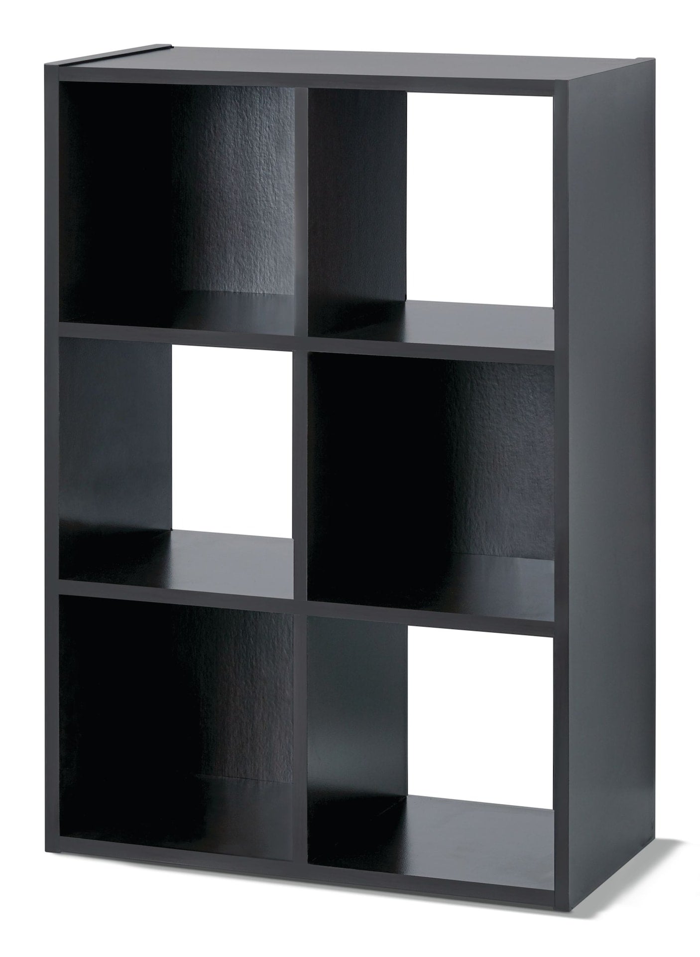 6-Cube Storage Organizer, Bookcase/Bookshelf, Dark Brown Finish O6Z2 - product image 1