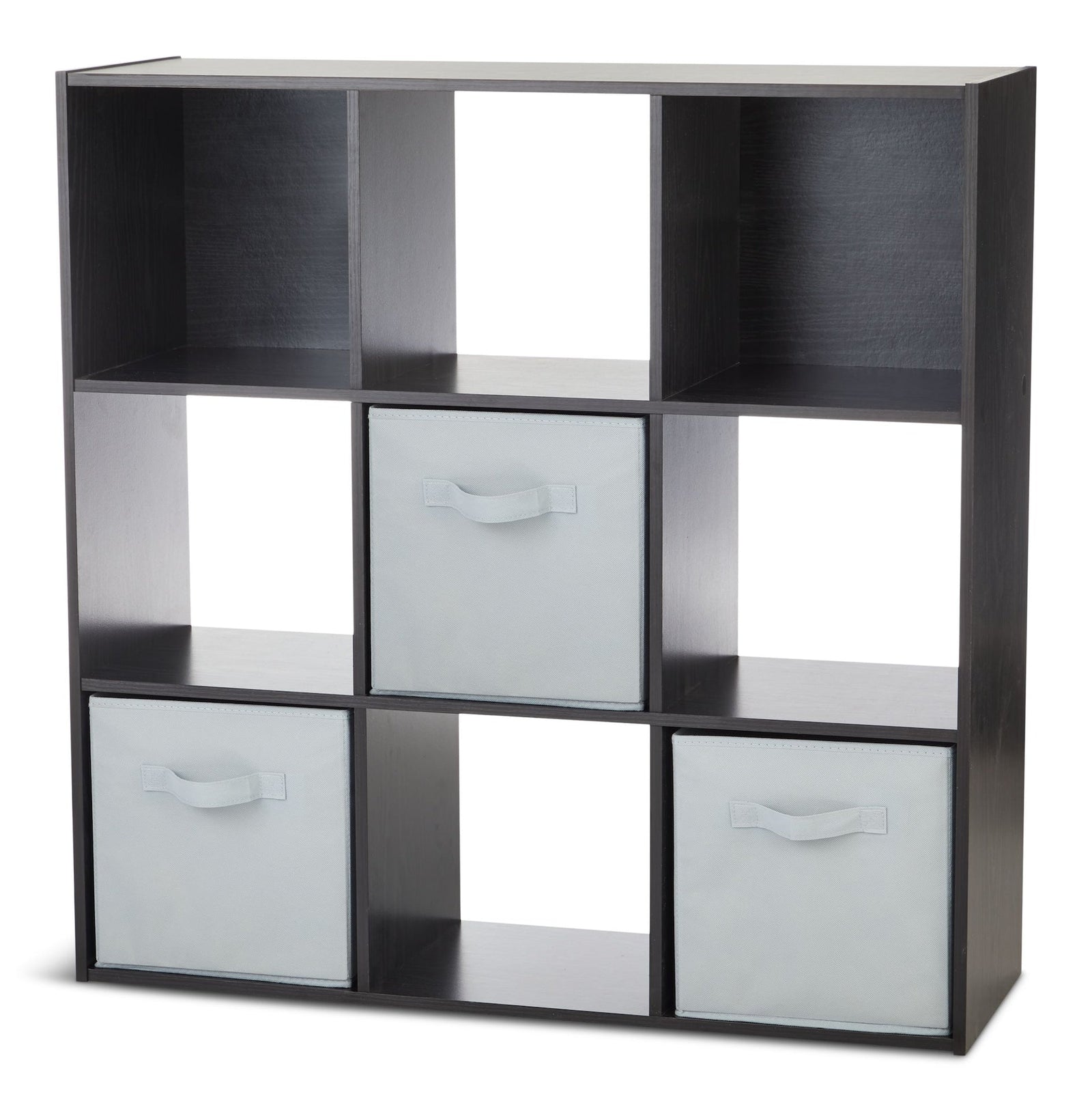 9-Cube Storage Organizer, Bookcase/Bookshelf, Black Oak Finish P4C8 - product image 1