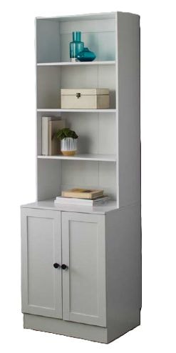 Bookcase Cabinet, White O2S8 - product image 1