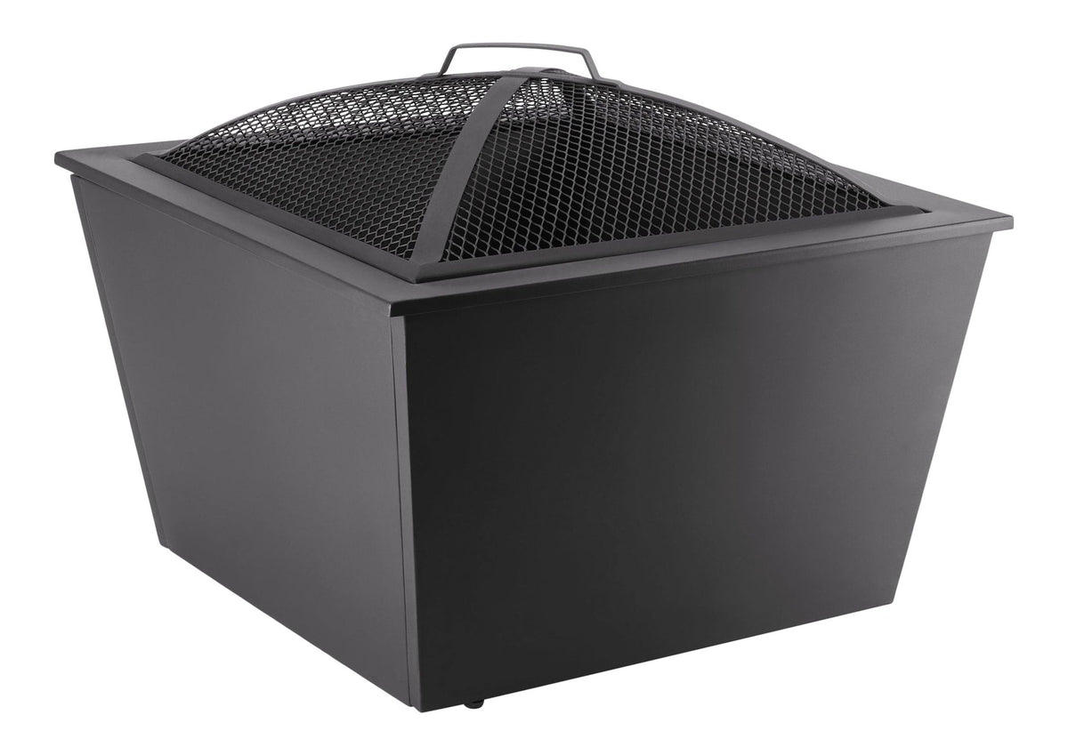 Lyall Square Outdoor Wood Firepit, 20-in, Black O6G2 - product image 3