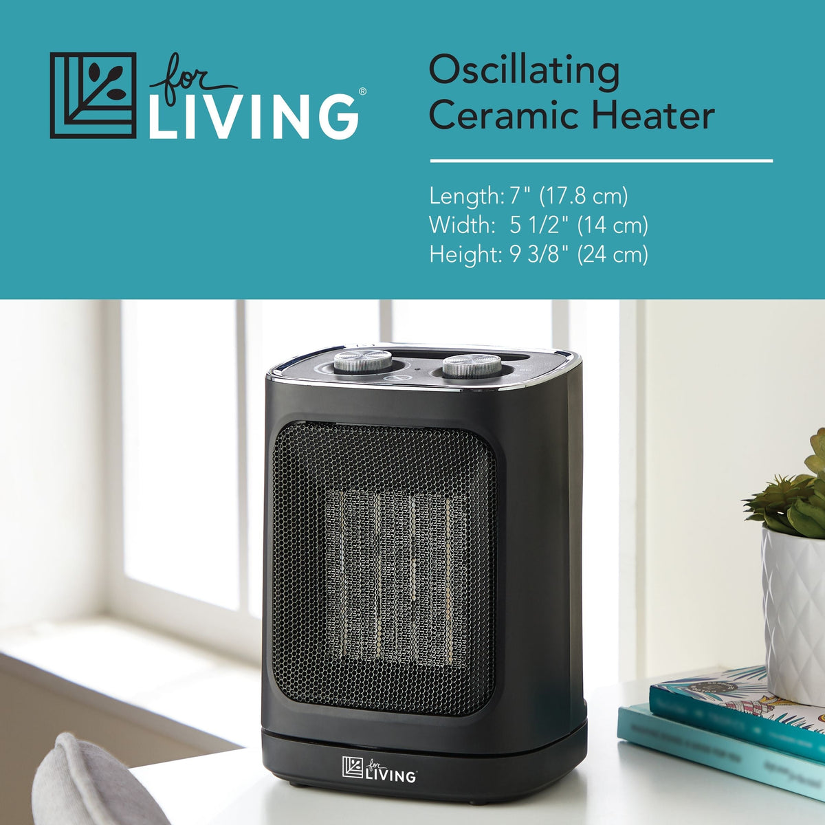 Oscillating 2-Setting Desk Heater K3D0 - product image 3