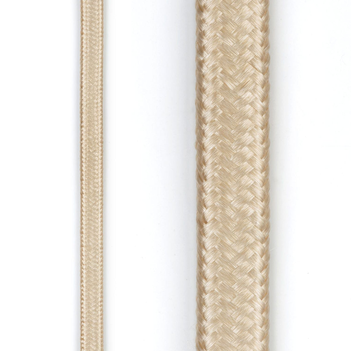9-ft 16/2 Fabric Extension Cord, Right Angle Plug, 3 Outlets, Gold A4W5 - product image 4