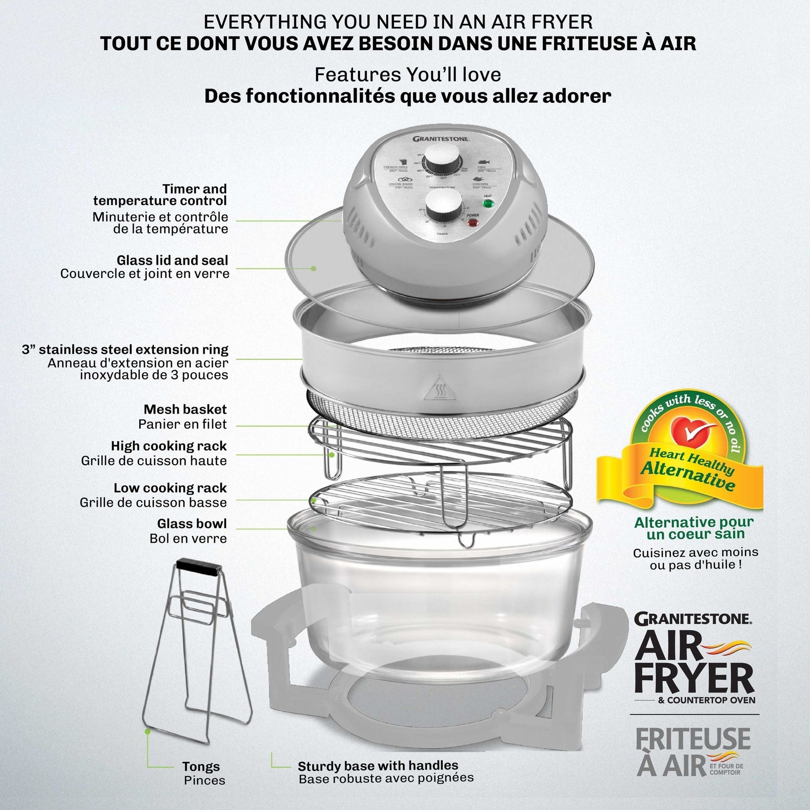 Glass Air Fryer, Silver Y7O6 - product image 7