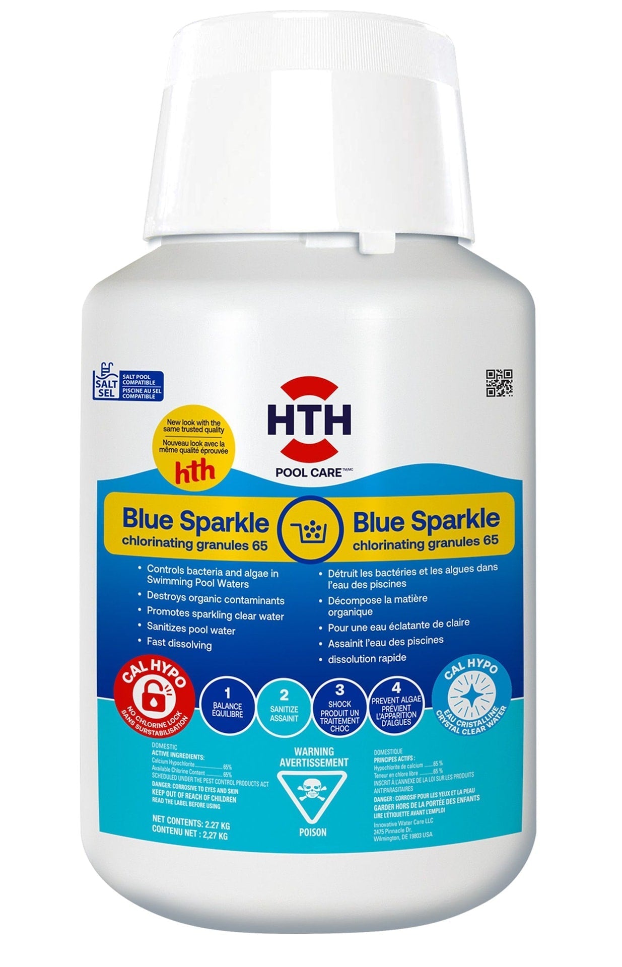 Blue Sparkle 65%, Granular Pool Chlorine, 2.27-kg D7R5 - product image 1