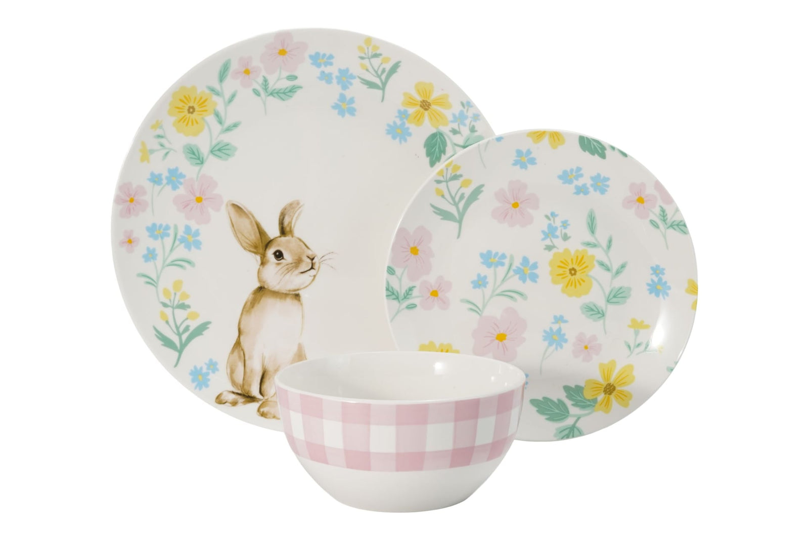 & Co Spring Bunny Porcelain Dinnerware Set, Serves 4, 12-pc, Spring Floral D9P0 - product image 1