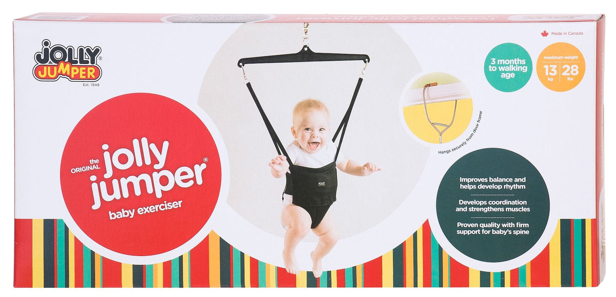 Baby Exerciser with Door Clamp, Black, Ages 3m+ V8C7 - product image 1