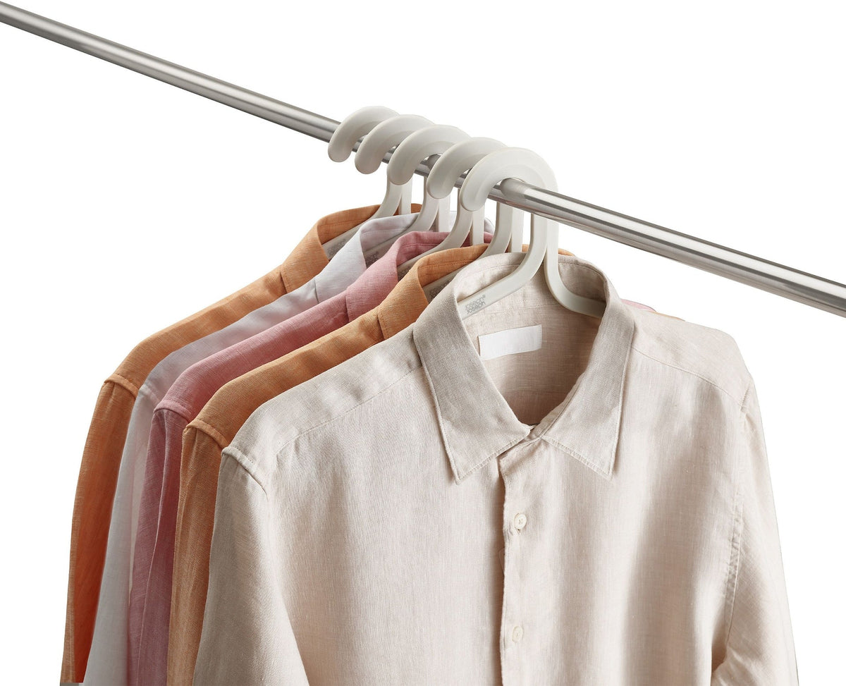 & Orderly Anti-Tangle Anti-Slip Garment Hangers, Ecru, 5-pk W6M4 - product image 4
