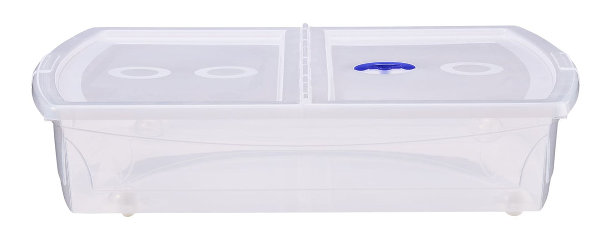 Shallow Under-the-Bed Storage Tote with Wheels B0W6 - product image 1