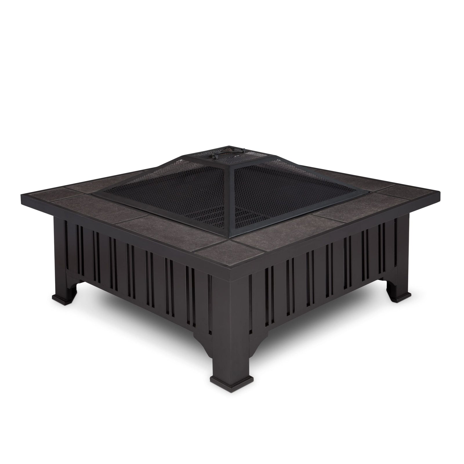 Square Wood Burning Fire Pit in Black, 34-in Z8V3 - product image 1