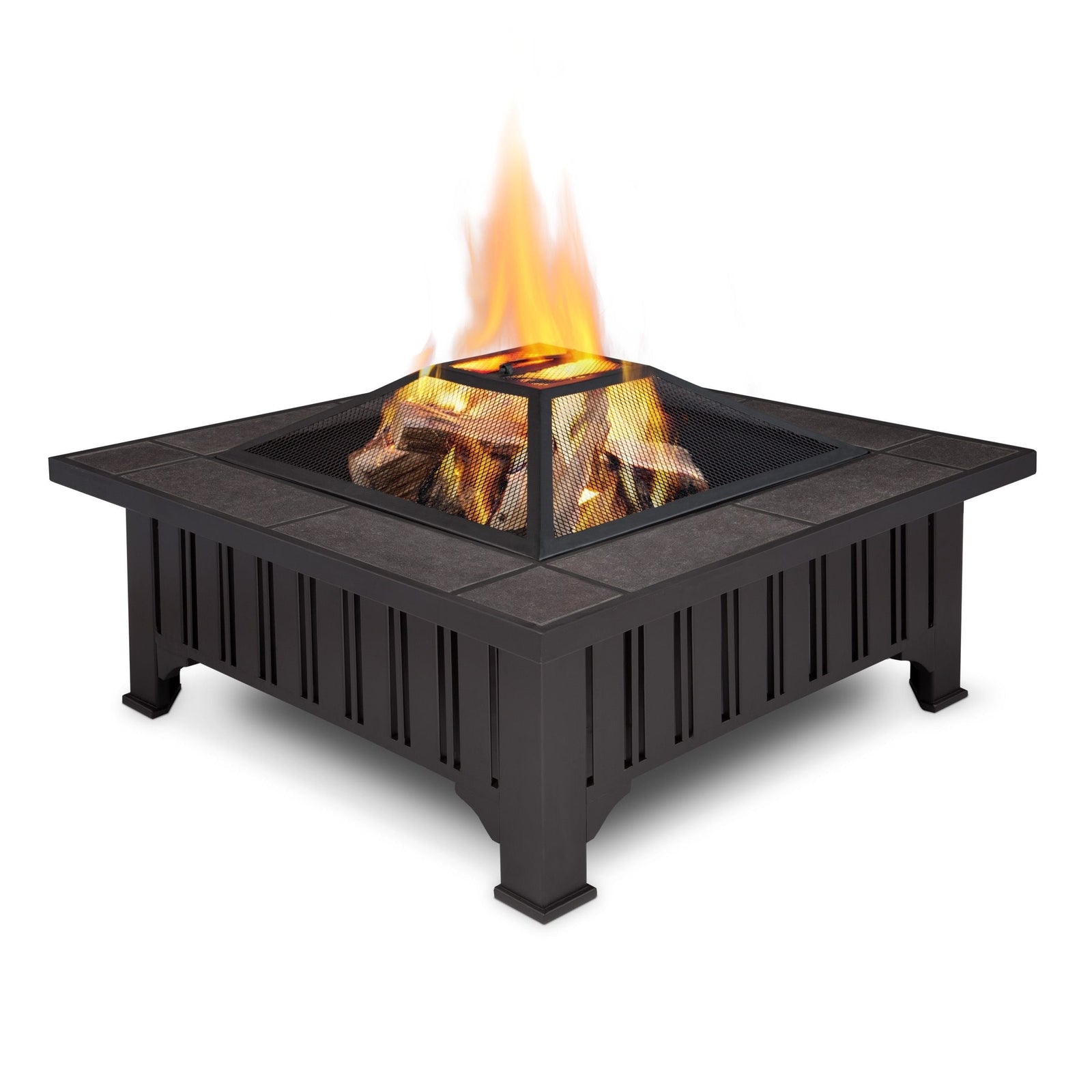 Square Wood Burning Fire Pit in Black, 34-in Z8V3 - product image 3