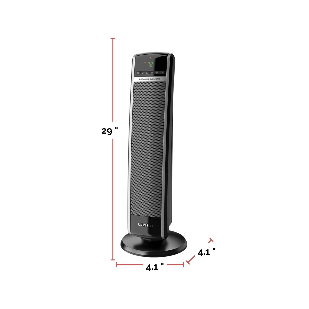 1500W Digital Tower Ceramic Space Heater withRemote Control, 1500W, Black, 30-in X8J4 - product image 5