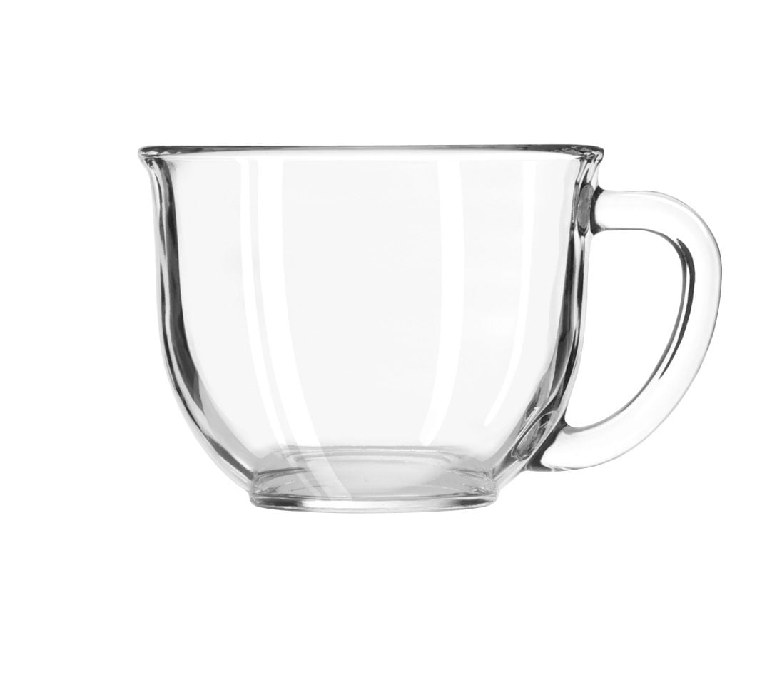 Clear Glass Oversize Latte Mug, 17-oz B3M0 - product image 1