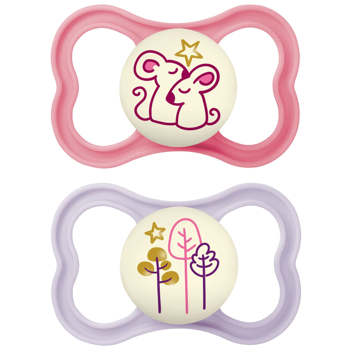 Glow in the Dark Night Pacifier, 6-16 Months, 2-pk I8N4 - product image 1