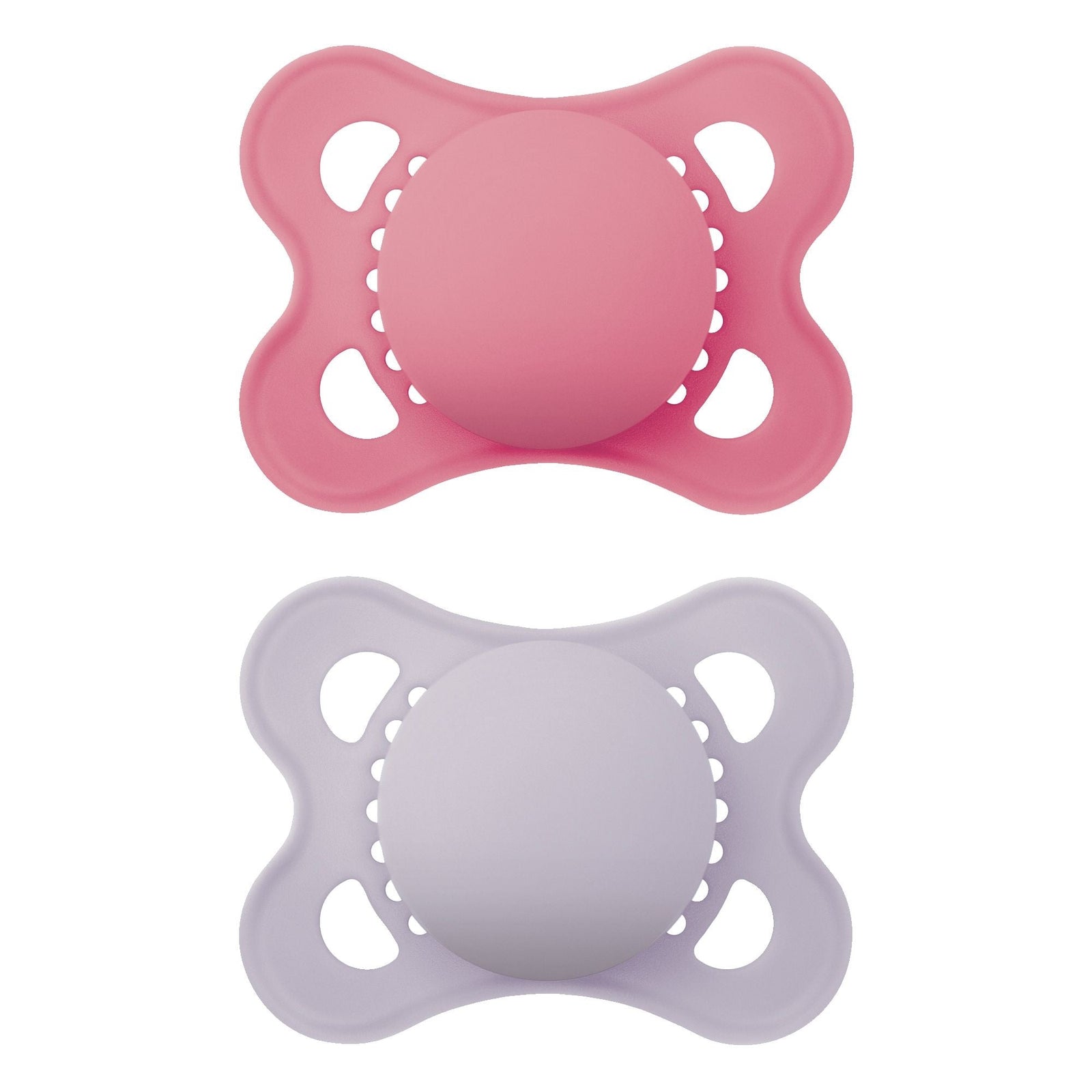 Matte Non-Deco Pacifier, 0-6 Months, Girl, 2-pk Y4A0 - product image 1