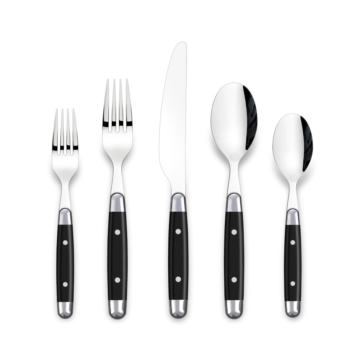 Rivet Flatware Set, Serves 4, 20-pc, with Caddy M8W1 - product image 1