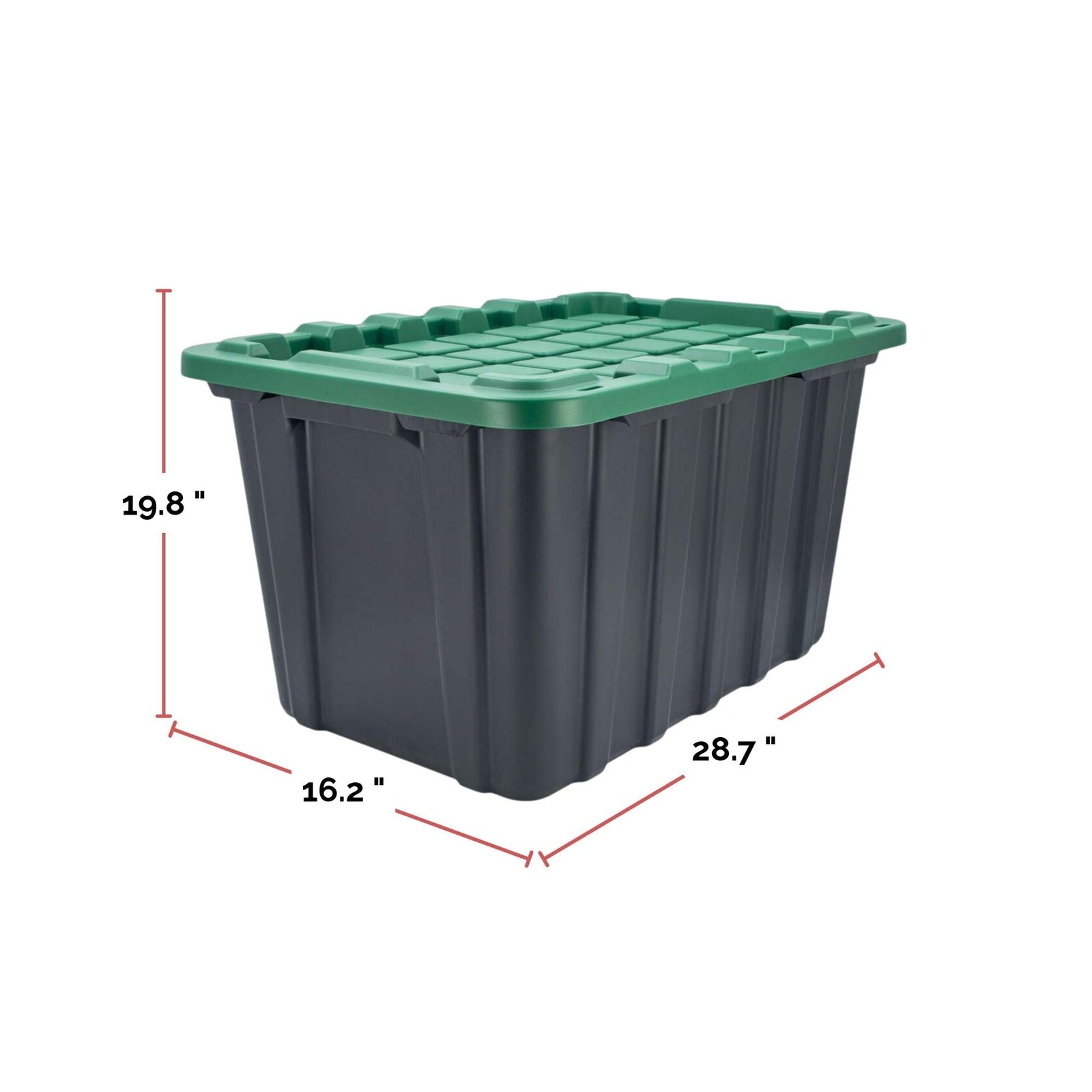 102-L Heavy-Duty Green/Black Tote B4R8 - product image 6