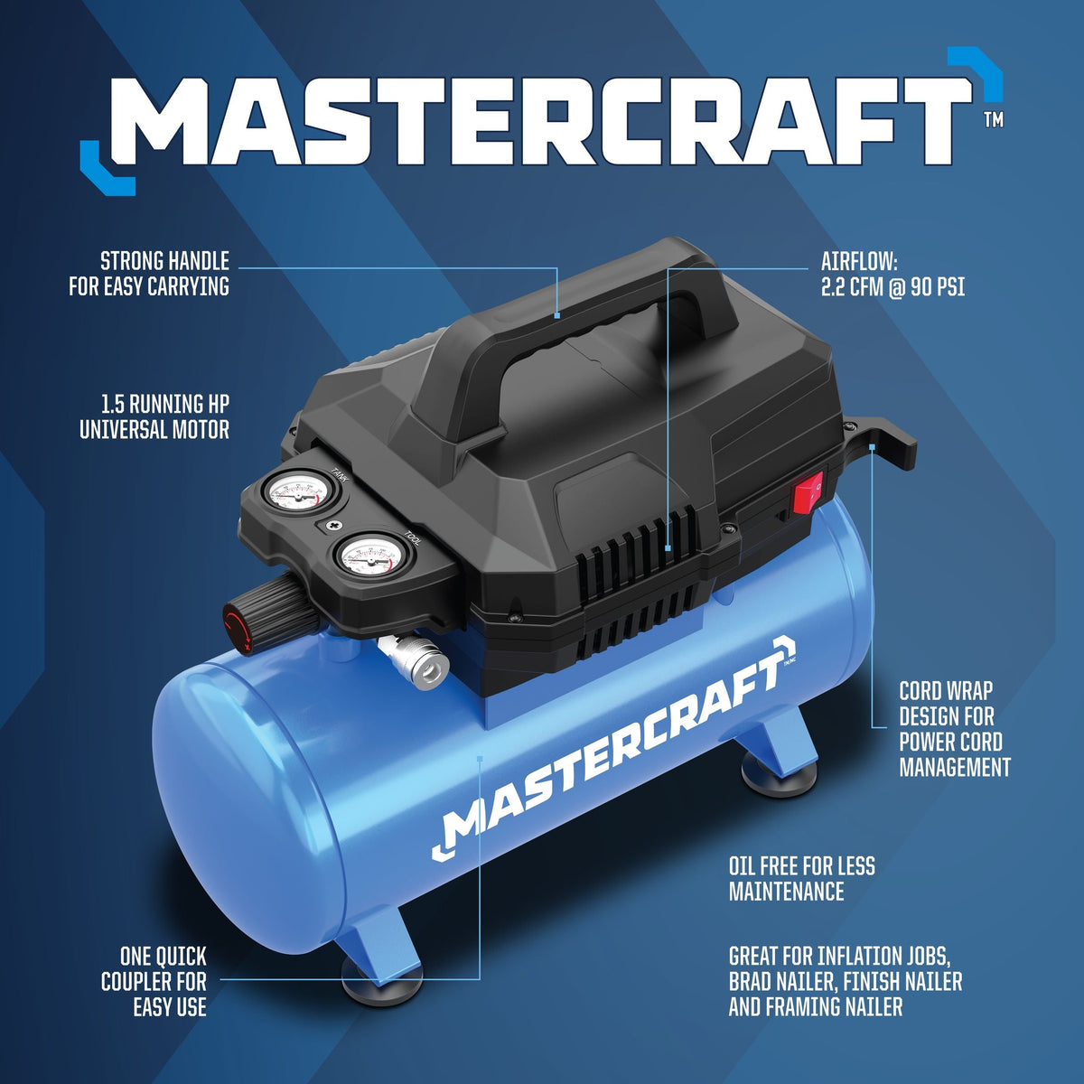 3-Gallon Electric Air Compressor X7O6 - product image 3