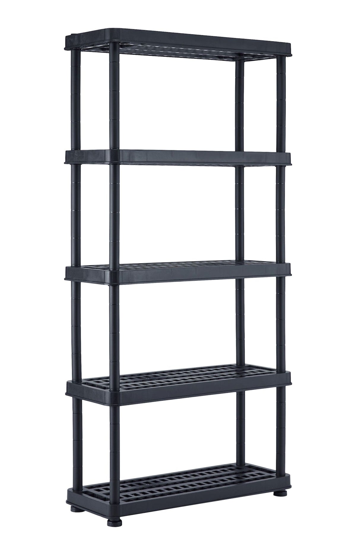 Adjustable 5-Shelf Resin/ Plastic Storage Rack/ Shelving Unit, 36 x 14 x 72-in A8X7 - product image 1